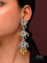 Sunny Daydreams - Statement Enamelled Oxidised Earrings