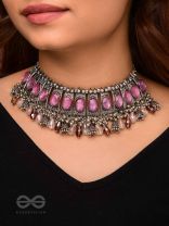 The Coral Dreams - Statement Embellished Oxidised Neckpiece