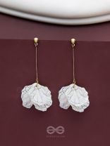 The Snow Petals- Acrylic Earrings 