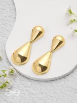 Glowing Galore - Statement Golden Earrings