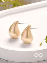 Glitter Drops - Holographic Acrylic Earrings (Golden)