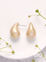 Glitter Drops - Holographic Acrylic Earrings (Golden)