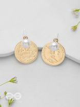 Victorian Rush - Golden Pearl Ear Jackets