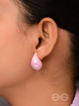 Glitter Drops - Holographic Acrylic Earrings (Pink)