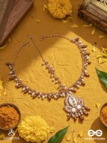 Roopdheya - The Budding Beauty - Shell, Mirrors, Beads And Glass Drops Hand Embroidered Maangtika