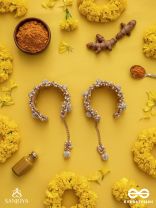 Shlaghya - The Glorious Creations - Beaded Hand Embroidered Cuff Bracelets (Set Of 2)