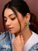 The Countryside Charms - Enamelled Oxidised Earrings