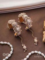 Tararaman - The Bejewelled Galaxies - Beaded Hand Embroidered Cuff Bracelets (Set Of 2)