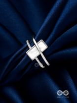 The Band Of Grace - Silver Cubic Zirconia Ring (Adjustable)