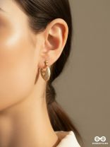 TEARDROPS FROM HEAVEN - 18K GOLD PLATED ANTI-TARNISH EARRINGS INLAID WITH CUBIC ZICRONIA STONES