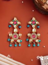 RANG TARANGINI – JAHNVI KAPOOR INSPIRED EARRINGS WITH COLORFUL BEADS, STONES, PEARLS AND INTRICATE DESIGN
