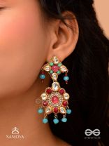 RANG TARANGINI – JAHNVI KAPOOR INSPIRED EARRINGS WITH COLORFUL BEADS, STONES, PEARLS AND INTRICATE DESIGN