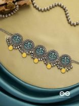 GOLDEN DUSK - TRADITIONAL OXIDISED NECKLACE