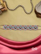 LOTUS DREAM- VIBRANT ENAMELED TRIBAL CHOKER