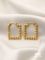 AURELIA HOOPS – MINIMAL YET ELEGANT GOLD GEOMETRIC STAINLESS STEEL HOOPS