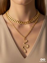 POWER STACK- LUXE GOLD LINK NECKLACE 