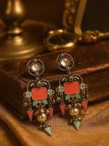 RETRO RHYTHM- FUSION STYLE OXIDISED EARRINGS