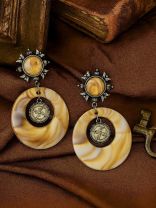 COIN HALO- BOHO HOOP EARRINGS