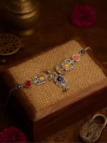 Aastarana- The Stunning Tapestry- Stones, Sequins and Resham Embroidered Statement Necklace