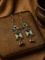 GYPSY MUSE- ENAMELLED OXIDISED EARRINGS