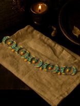 SUNSHINE SWIRL - BRIGHT ENAMELLED OXIDISED CHOKER