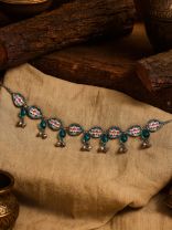 FLORAL RAIN - VINTAGE OXIDISED CHOKER