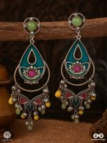 TARANGINI – COLOURFUL ENAMELLED EARRING
