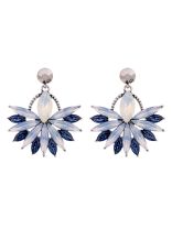 Flower Power Scintillating Blue Earrings