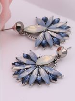 Flower Power Scintillating Blue Earrings