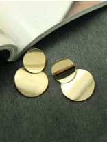 Glorious Golden Circles Geometric Earrings