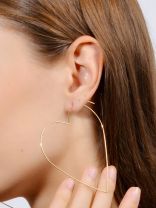 Seeking love from Universe, Oversized Heart Hoops
