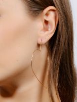 Seeking love from Universe, Oversized Heart Hoops