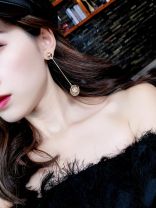 Hanging on a string, Pearl in a Cage of Gold Earrings
