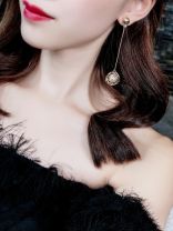 Hanging on a string, Pearl in a Cage of Gold Earrings
