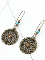 God is in the details colorful beaded earrings