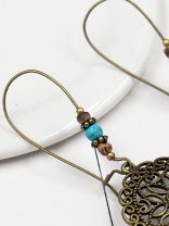 God is in the details colorful beaded earrings