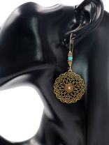 God is in the details colorful beaded earrings