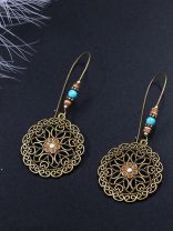 God is in the details colorful beaded earrings