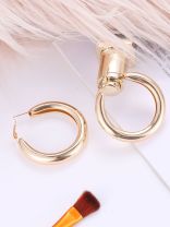 A Fashionista’s Dream - Glittering gold loops