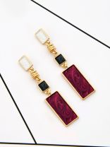 The Mesmerising Indulgence - Elegant Enamel Earrings