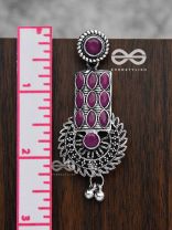 The Studded Artistry - Ruby Red - The Embellished Oxidised Collection