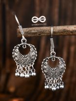 The Little Motifs - Oxidised Dangler Earrings