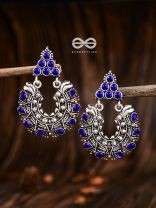 An Intricate Shimmer (Sapphire Blue) - The Embellished Oxidised Collection