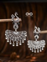 The Fabulous Fanning Peacock (Onyx Black) - Embellished Oxidised Collection
