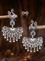 The Fabulous Fanning Peacock (Onyx Black) - Embellished Oxidised Collection