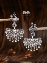 The Fabulous Fanning Peacock (Onyx Black) - Embellished Oxidised Collection