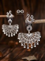 The Fabulous Fanning Peacock (Onyx Black) - Embellished Oxidised Collection