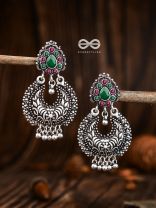 The Droplet Motifs - Ruby Emerald - The Embellished Oxidised Collection