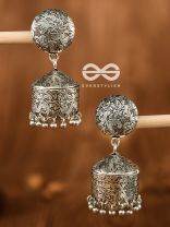 The Intricate Sophistication - Oxidised Boho Earrings