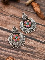 The Peppy Touch - Oxidised Boho Earrings